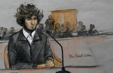 Boston bomber, Dzhokhar Tsarnaev, in court.