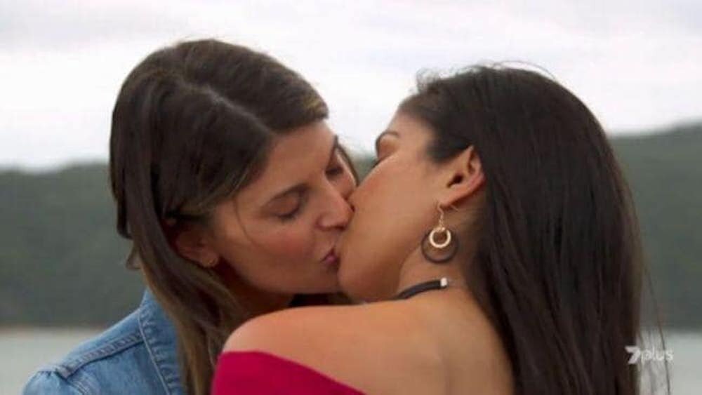 Hot Milf Lesbian Kissing